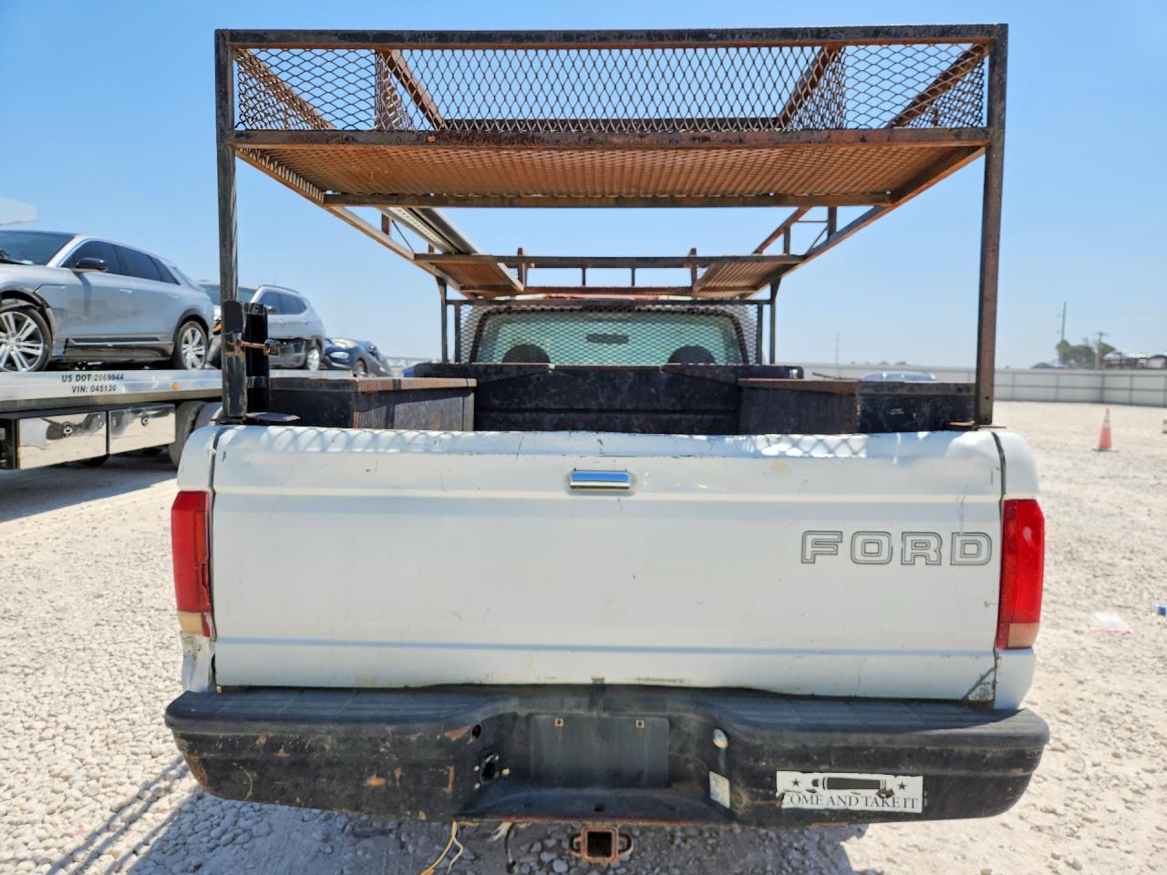 1997 Ford F250 White vin: 3FTHF25H6VMA72630