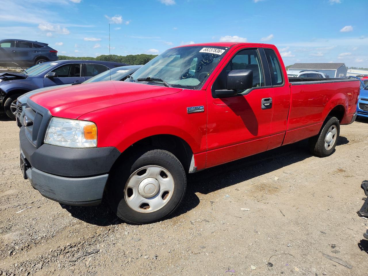 2005 Ford F150 Red vin: 1FTRF12245NB86940