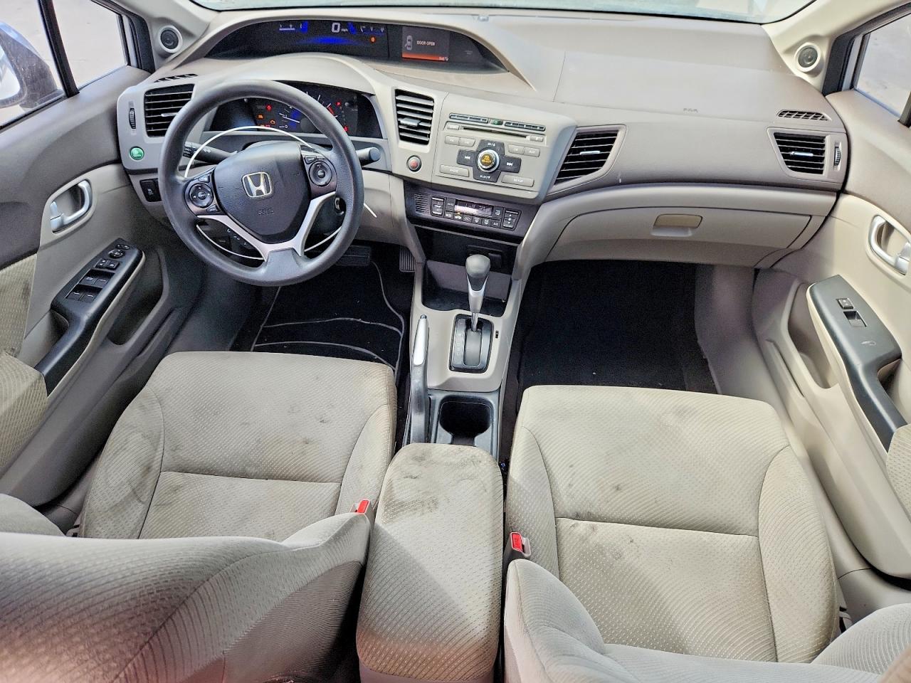 2012 Honda Civic Hybrid Gray vin: JHMFB4F22CS003459