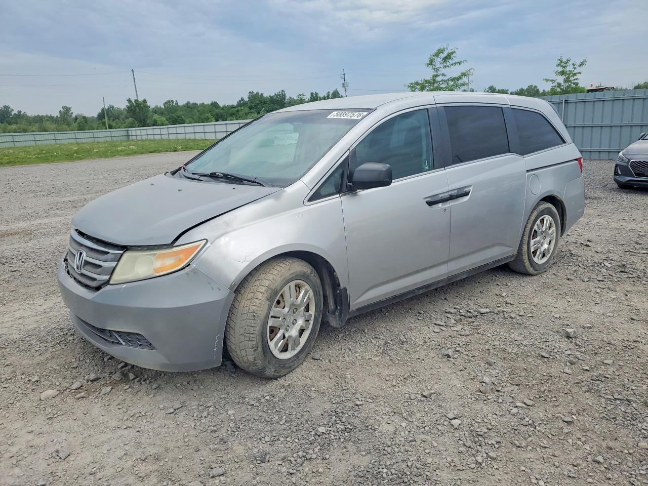 2011 Honda Odyssey Lx Silver vin: 5FNRL5H27BB508763