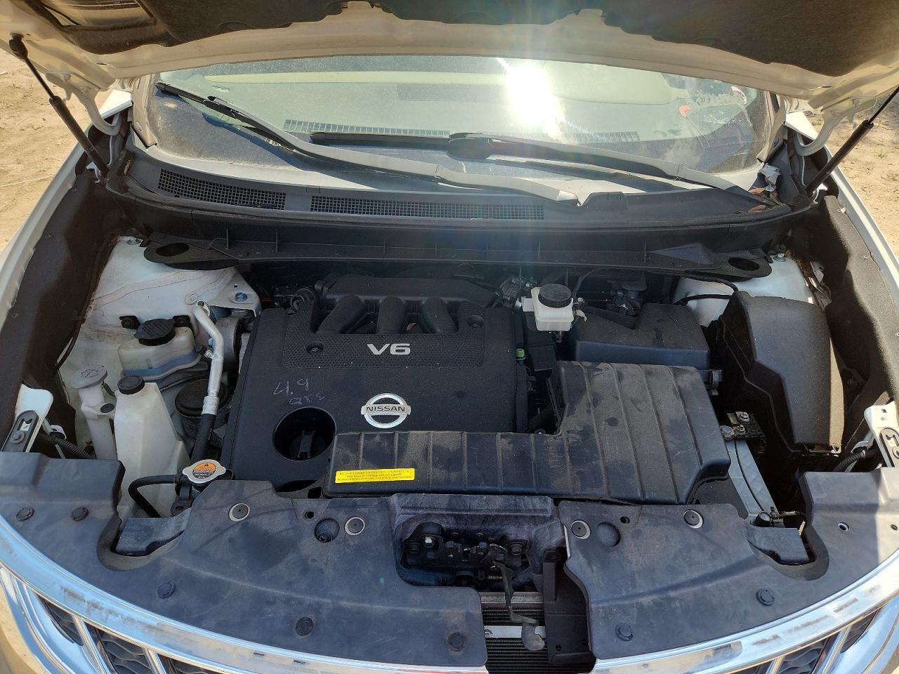 2014 Nissan Murano Sl White vin: JN8AZ1MU6EW420495