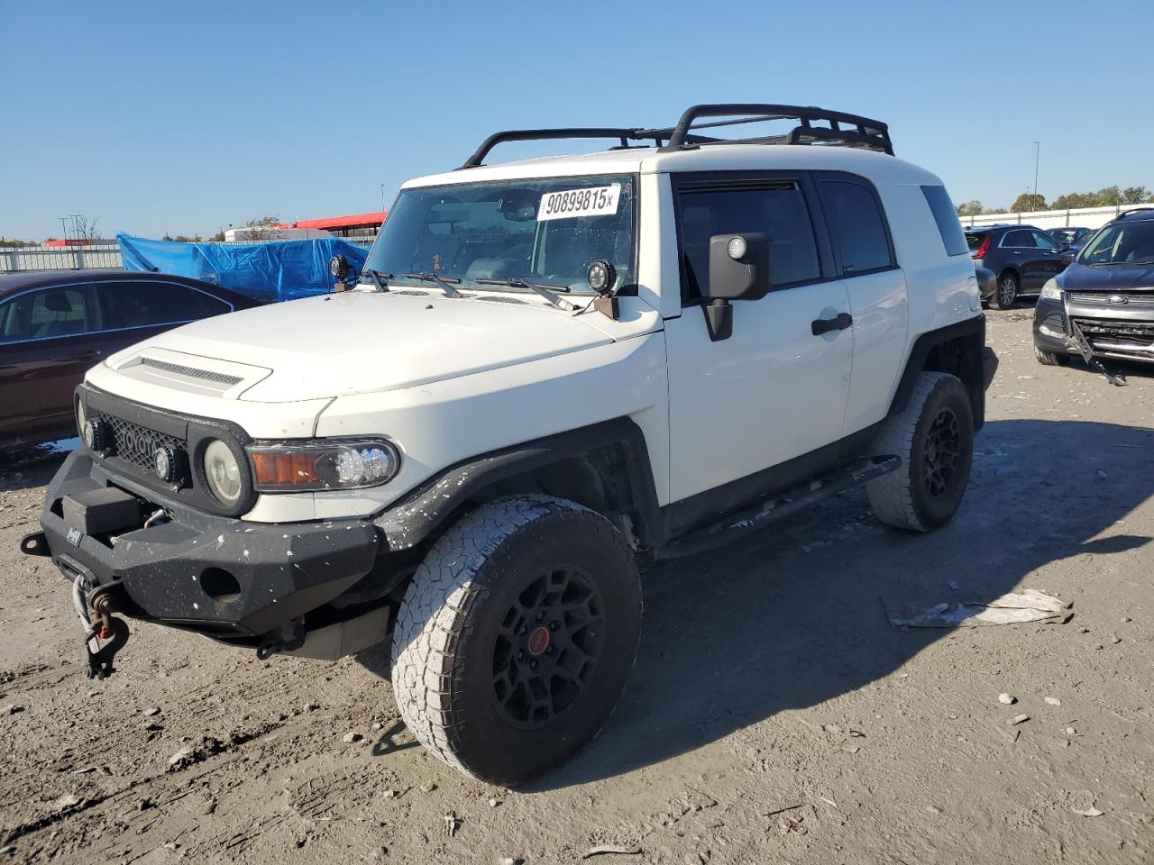 2013 Toyota Fj Cruiser White vin: JTEBU4BF6DK169998