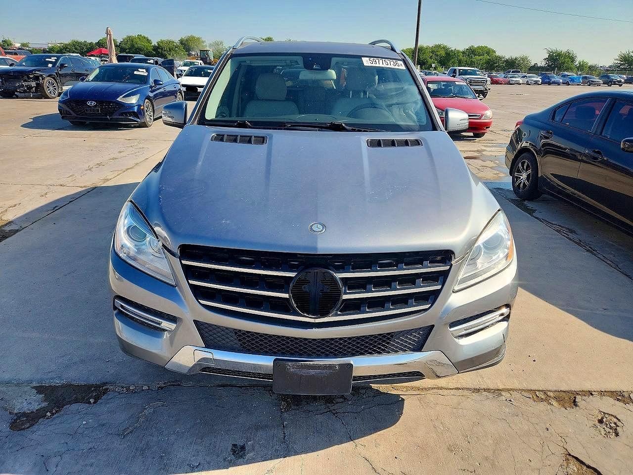 2014 Mercedes-benz Ml 350 Silver vin: 4JGDA5JB2EA271201
