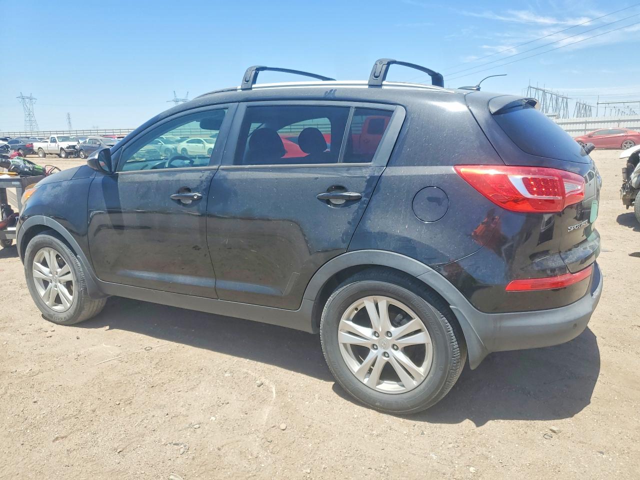 2013 Kia Sportage Lx Black vin: KNDPB3A21D7410832