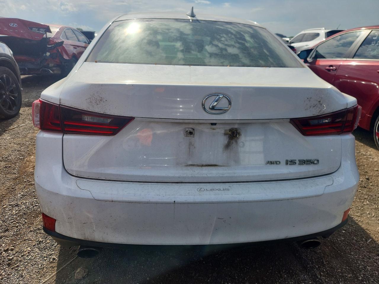 2014 Lexus Is 350 White vin: JTHCE1D24E5003296