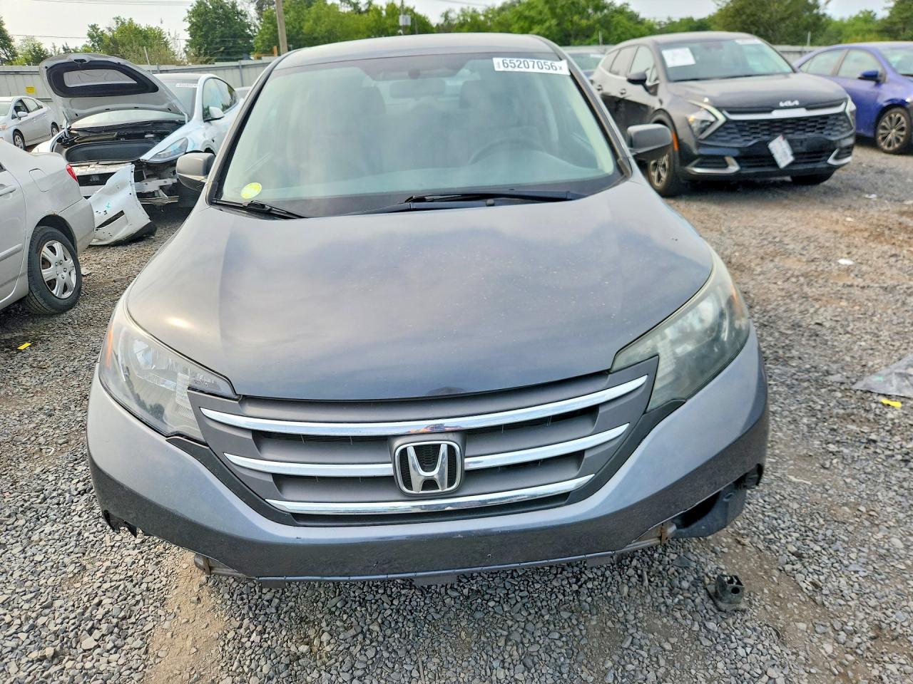 2014 Honda Cr-v Lx Gray vin: 5J6RM4H36EL059586