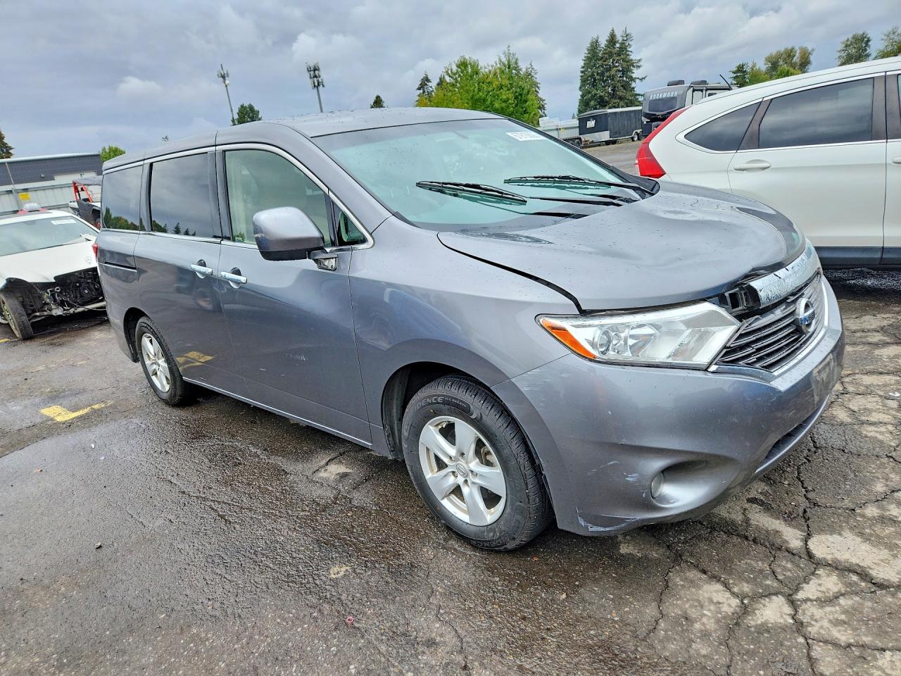 2015 Nissan Quest 3.5 Sv Gray vin: JN8AE2KP0F9121499