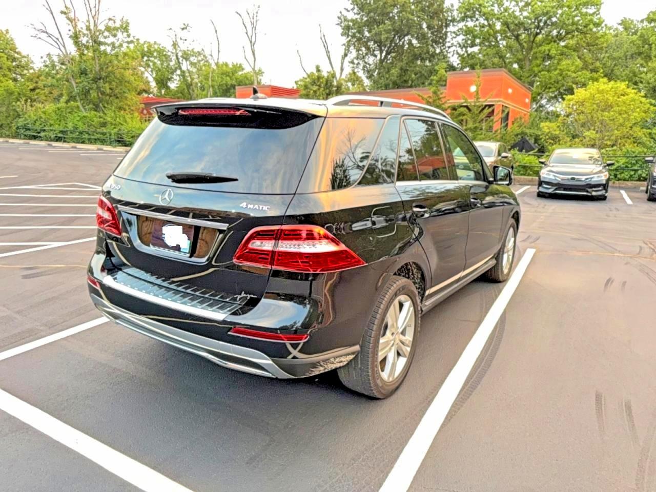 2014 Mercedes-benz Ml 350 4matic Black vin: 4JGDA5HB5EA355566