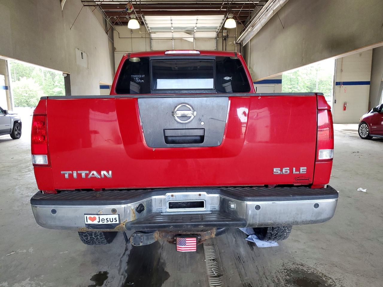 2005 Nissan Titan Xe Red vin: 1N6BA07B95N544064