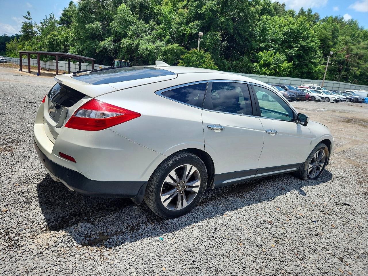 2015 Honda Crosstour Exl White vin: 5J6TF2H51FL001067