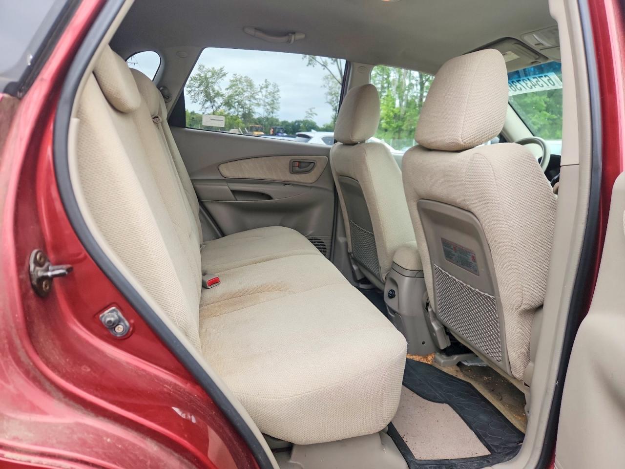 2005 Hyundai Tucson Gl Burgundy vin: KM8JM12B25U145713