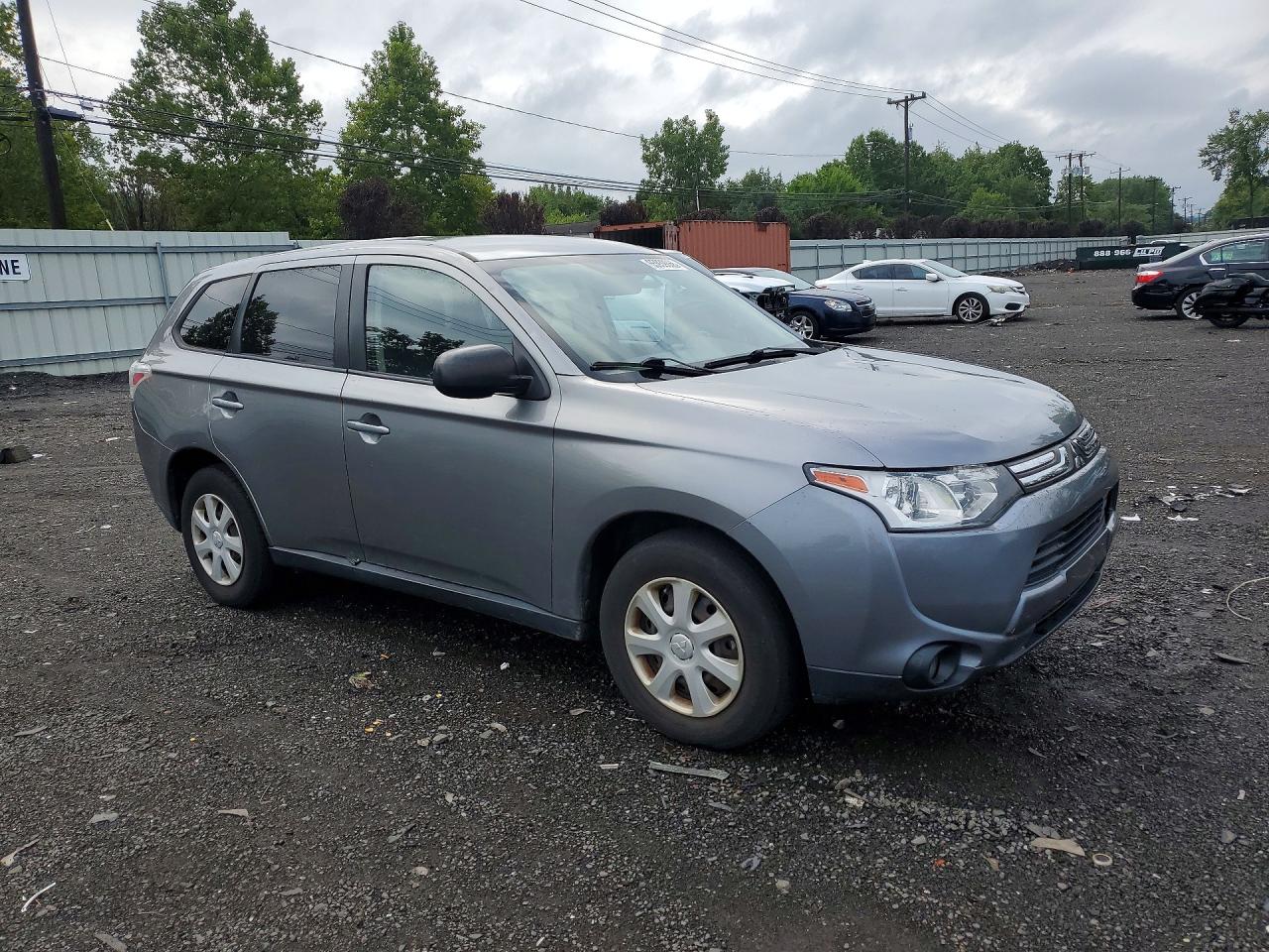 2014 Mitsubishi Outlander Es Gray vin: JA4AD2A36EZ003236