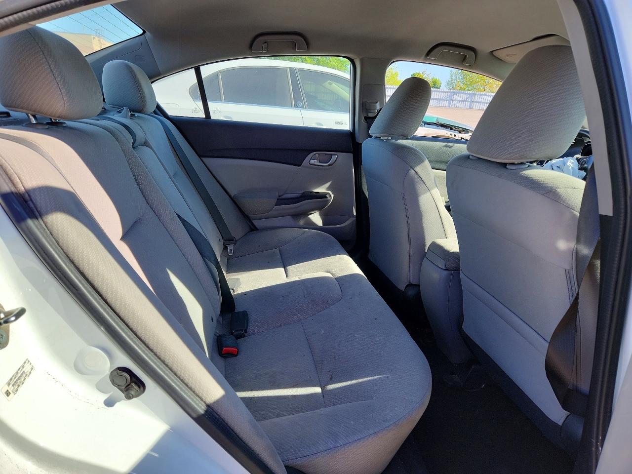 2013 Honda Civic Lx White vin: 2HGFB2F40DH030032