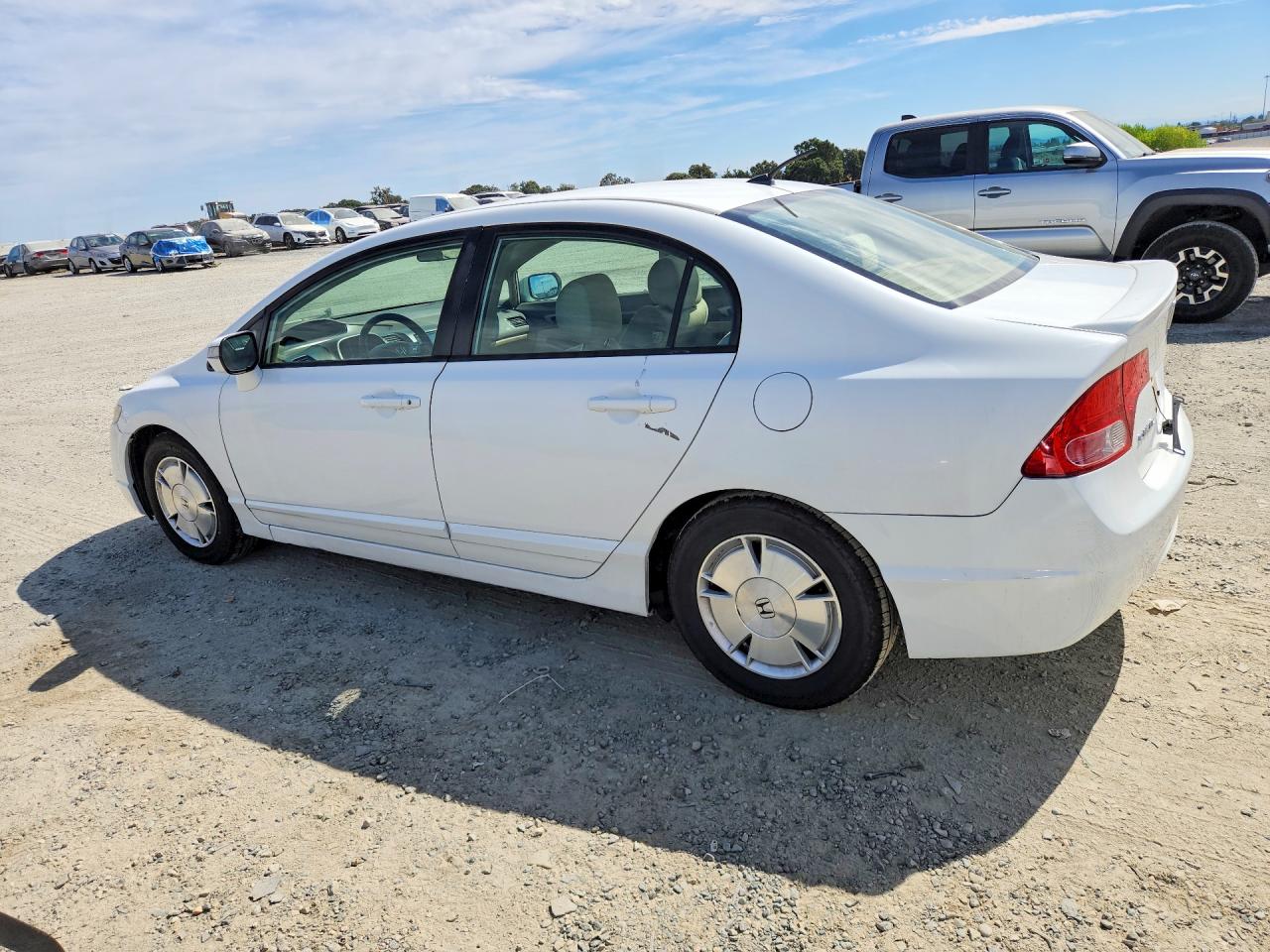 2006 Honda Civic Hybrid Белый vin: JHMFA36276S012983