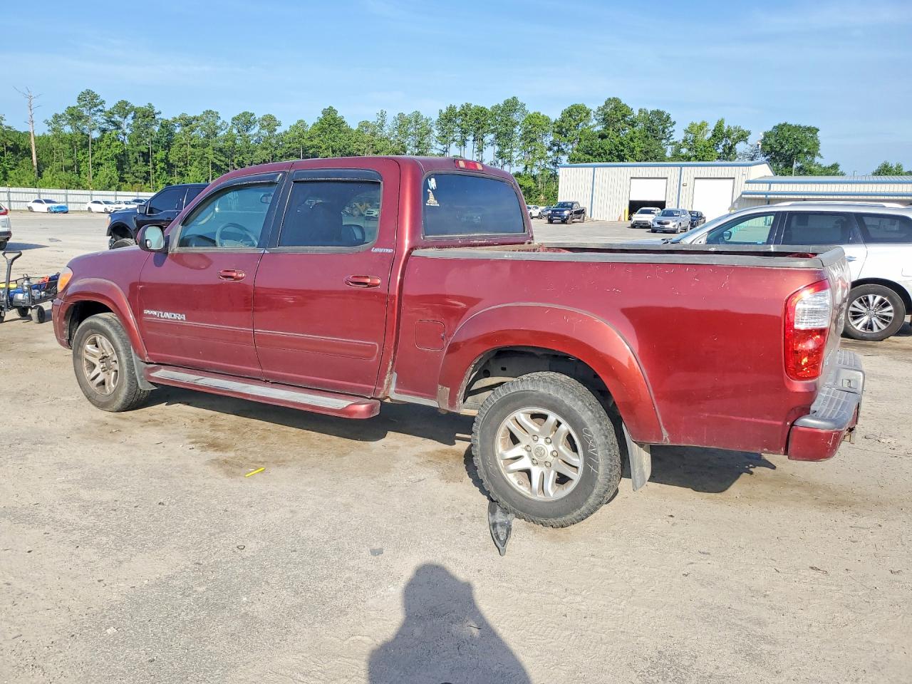 2006 Toyota Tundra Double Cab Limited Бордовый vin: 5TBDT48166S539511