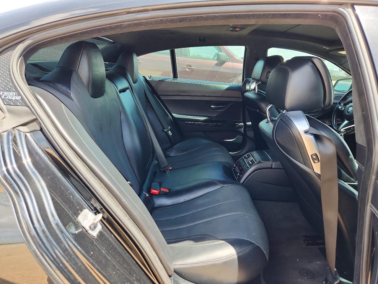 2014 Bmw 650 I Gran Coupe Black vin: WBA6B2C52ED129085