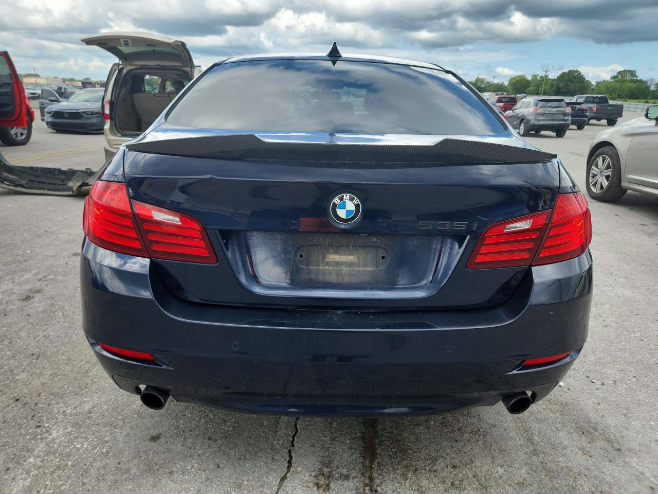 2014 Bmw 535 I Blue vin: WBA5B1C56ED478448