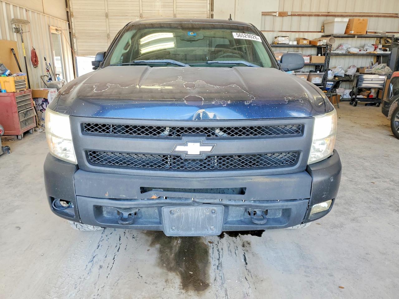 2008 Chevrolet Silverado C1500 Blue vin: 3GCEC13C08G265114