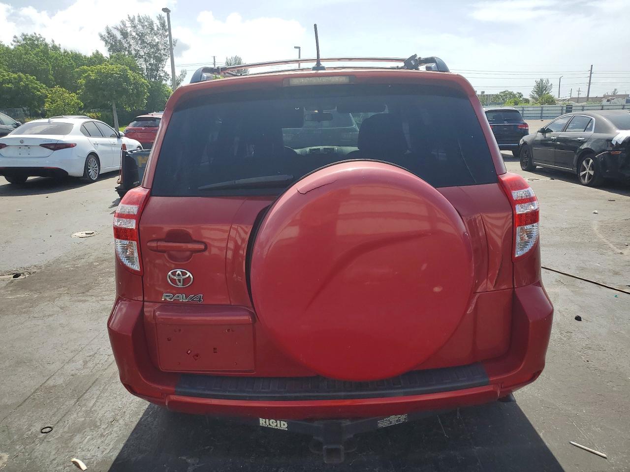 2012 Toyota Rav4 Base Red vin: JTMZF4DV9C5046436