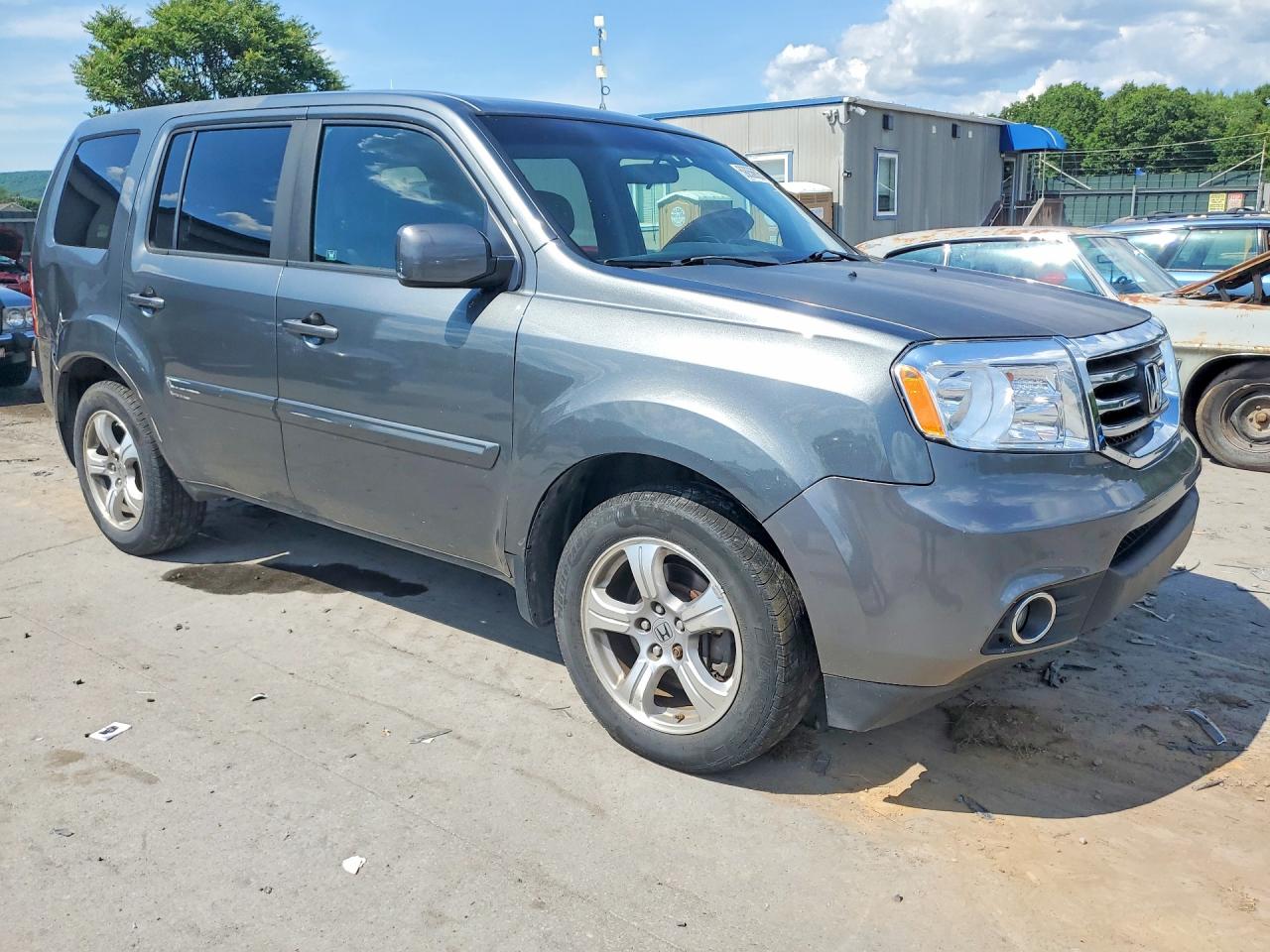 2012 Honda Pilot Ex Gray vin: 5FNYF4H45CB076822
