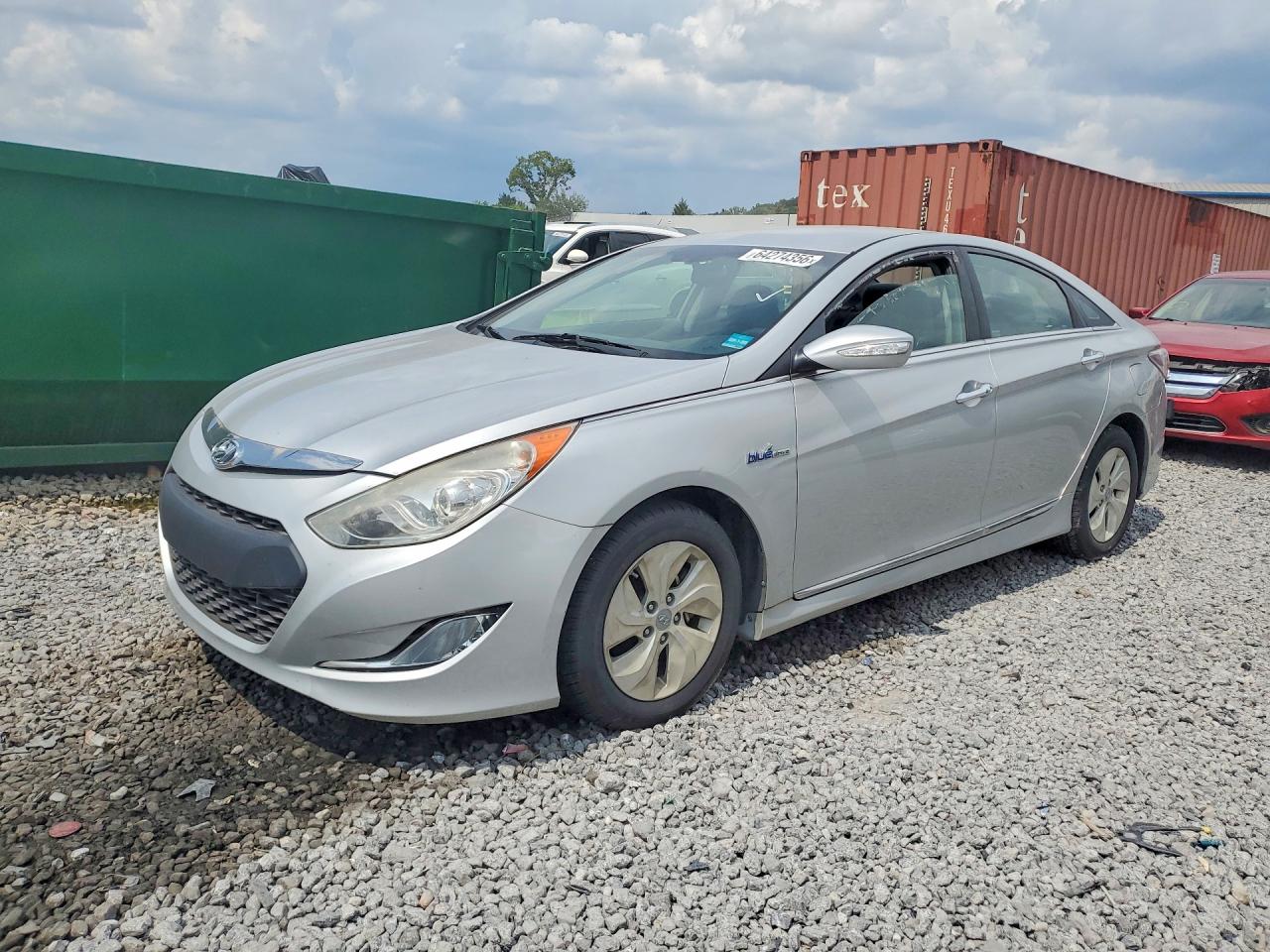 2014 Hyundai Sonata Hybrid Silver vin: KMHEC4A49EA114288
