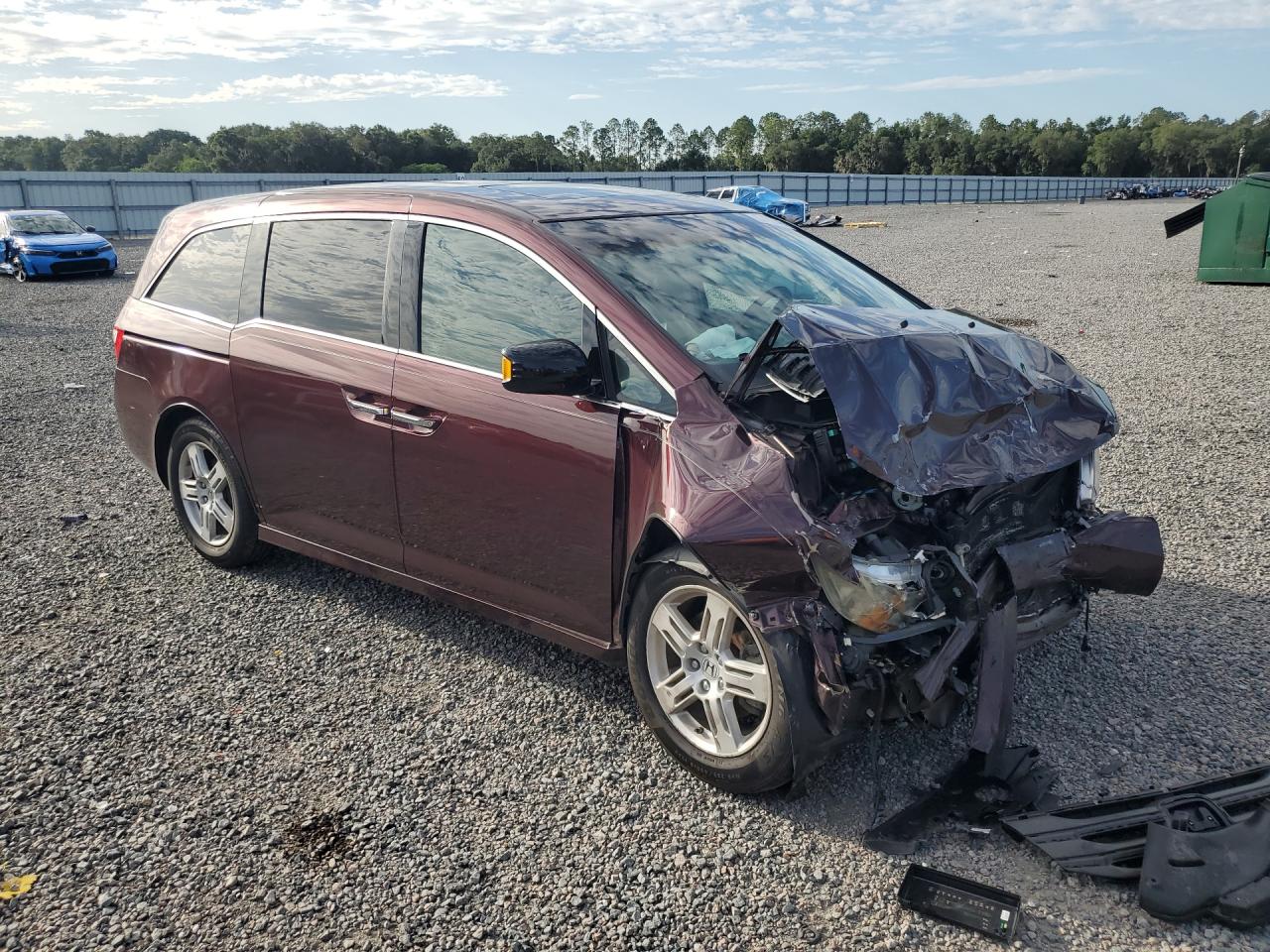 2012 Hond Odyssey Touring/touring Elite Burgundy vin: 5FNRL5H99CB028447
