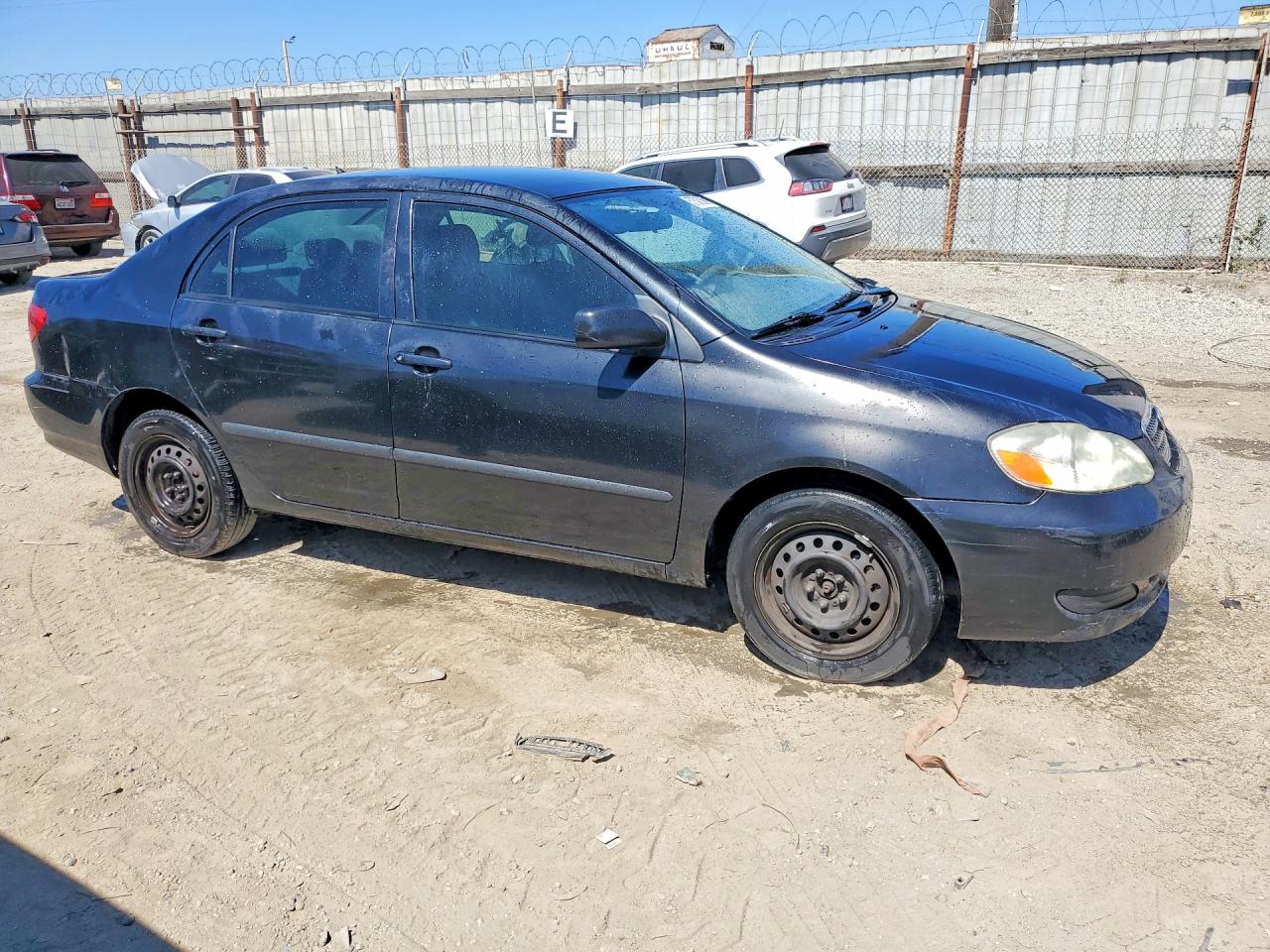 2006 Toyota Corolla Ce Black vin: JTDBR32E860065597