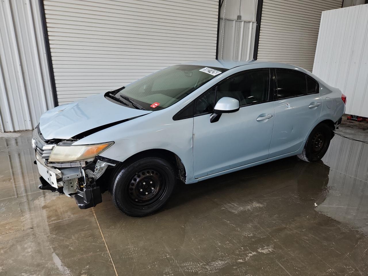 2012 Honda Civic Lx Blue vin: 19XFB2F5XCE073892 Damage: Left Front Fender, Dent(S) W/ Paint Dmg, > 12 Inches