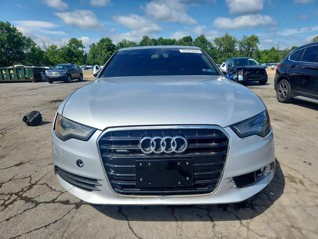 2012 Audi A6 Premium Plus Silver vin: WAUGGAFC7CN061870