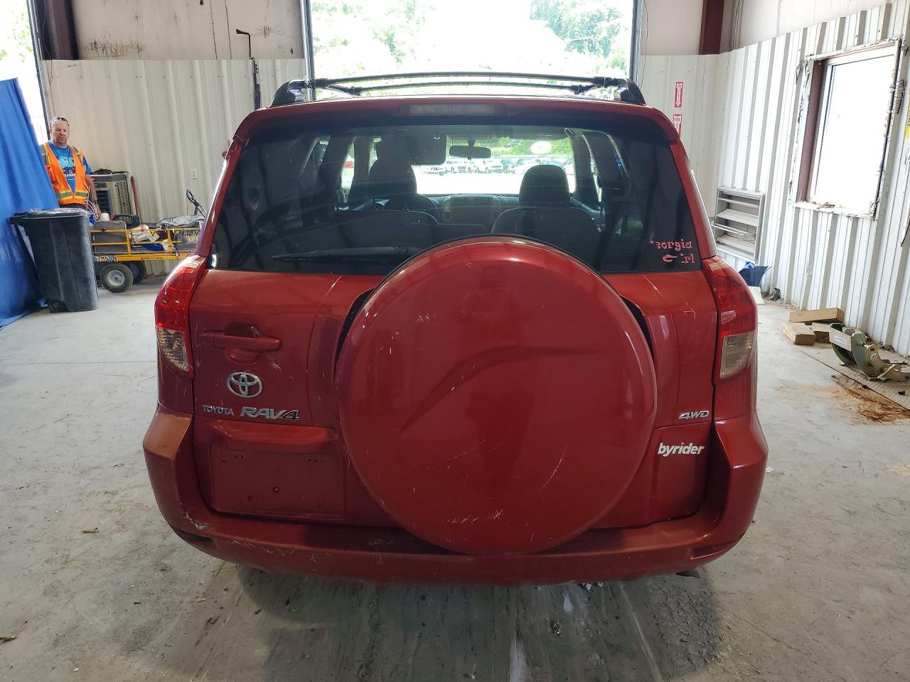 2008 Toyota Rav4 Base Red vin: JTMBD33V486063388