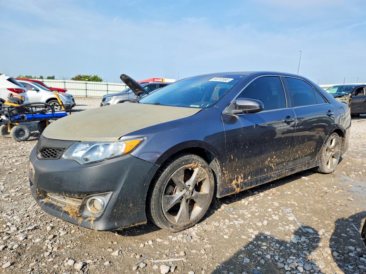2014 Toyota Camry Se Sport Gray vin: 4T1BF1FK0EU458817