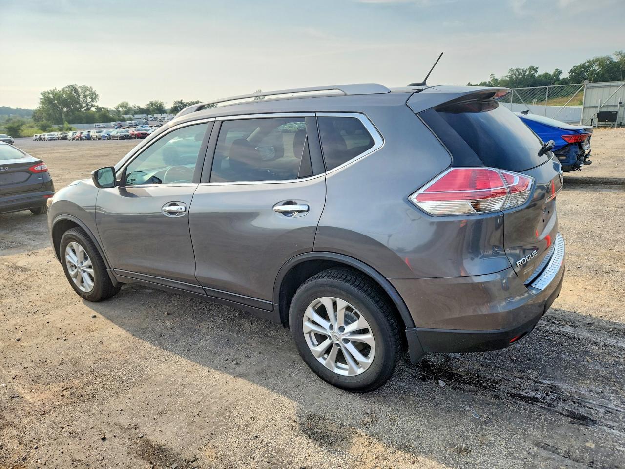 2014 Nissan Rogue Sv Gray vin: 5N1AT2MV7EC869497