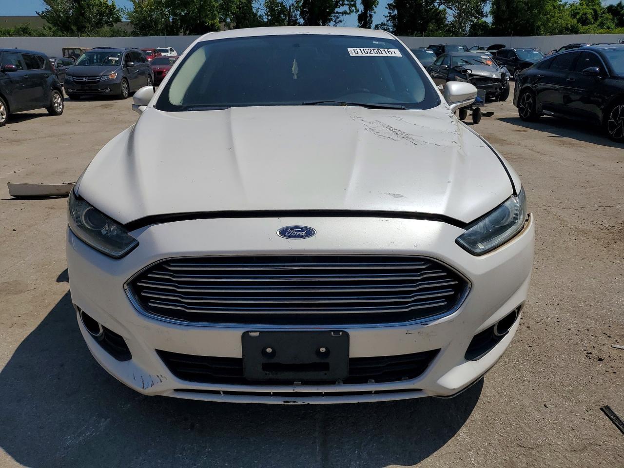 2013 Ford Fusion Se White vin: 3FA6P0HR7DR317052
