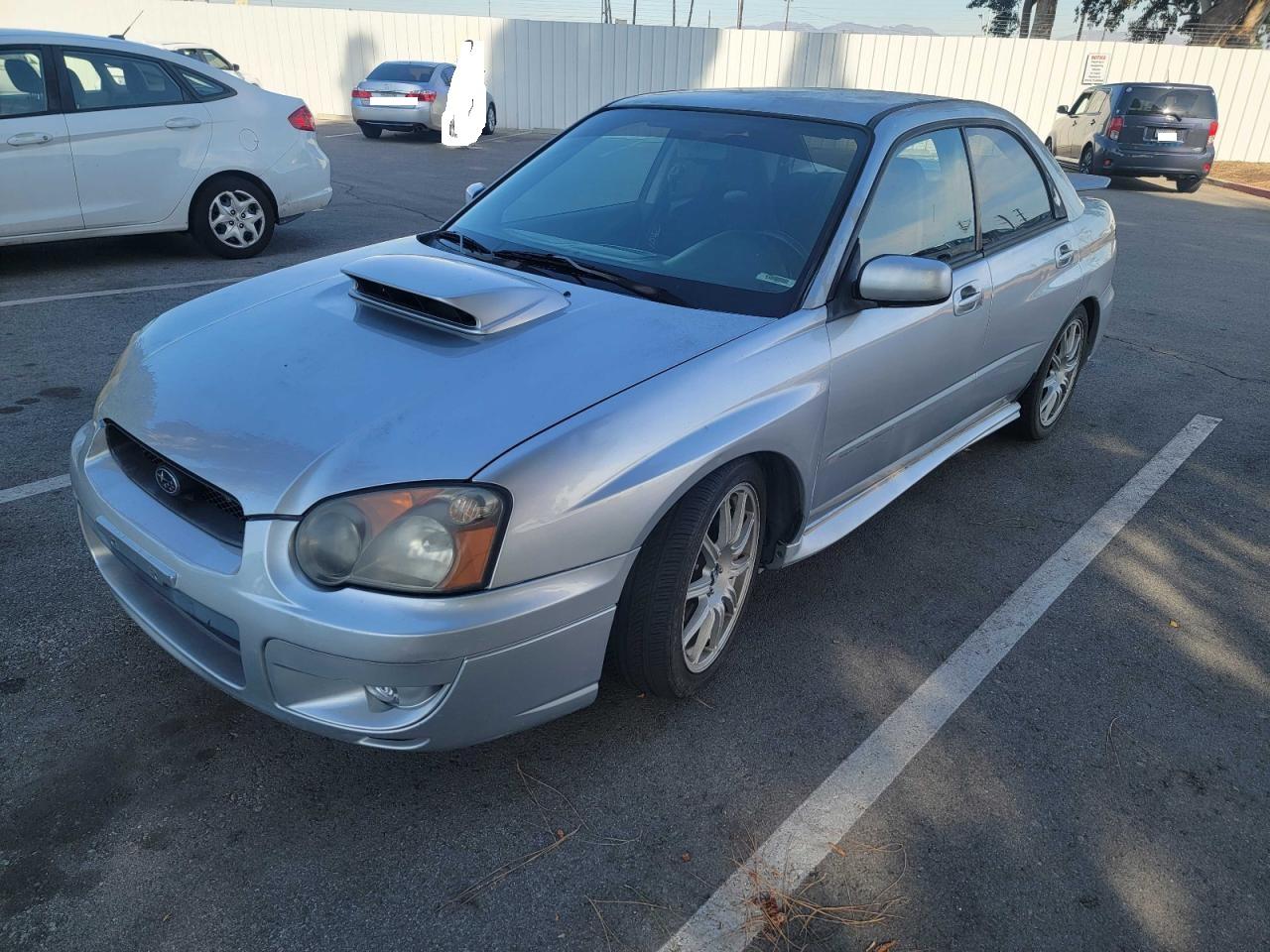 2004 Subaru Impreza Wrx Sti Silver vin: JF1GD70624L509405