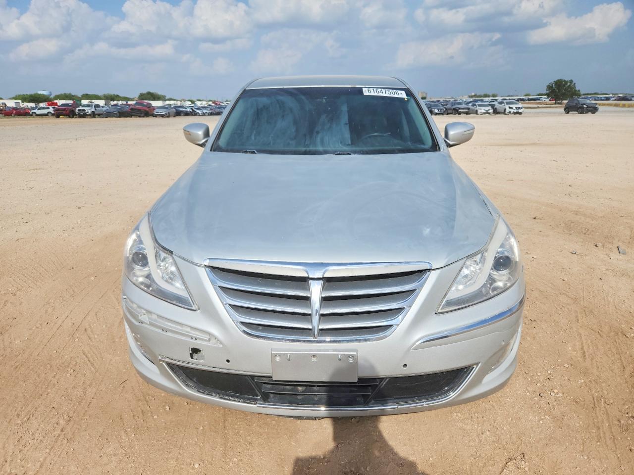 2013 Hyundai Genesis 3.8l Silver vin: KMHGC4DD4DU243086