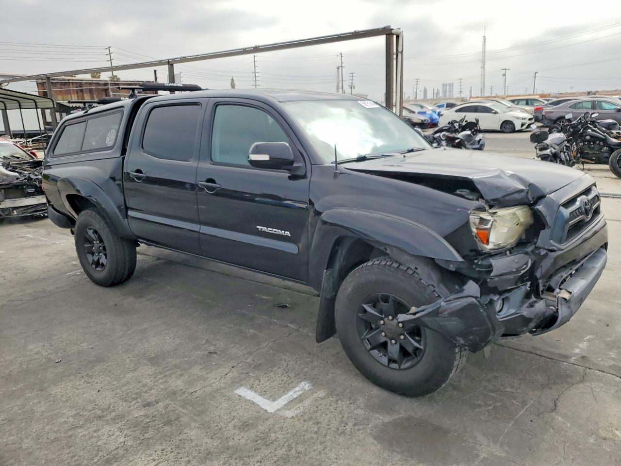 2014 Toyota Tacoma Double Cab Prerunner Черный vin: 5TFJU4GN4EX056555