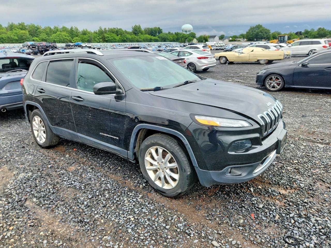 2015 Jeep Cherokee Черный vin: 1C4PJMDS4FW544523