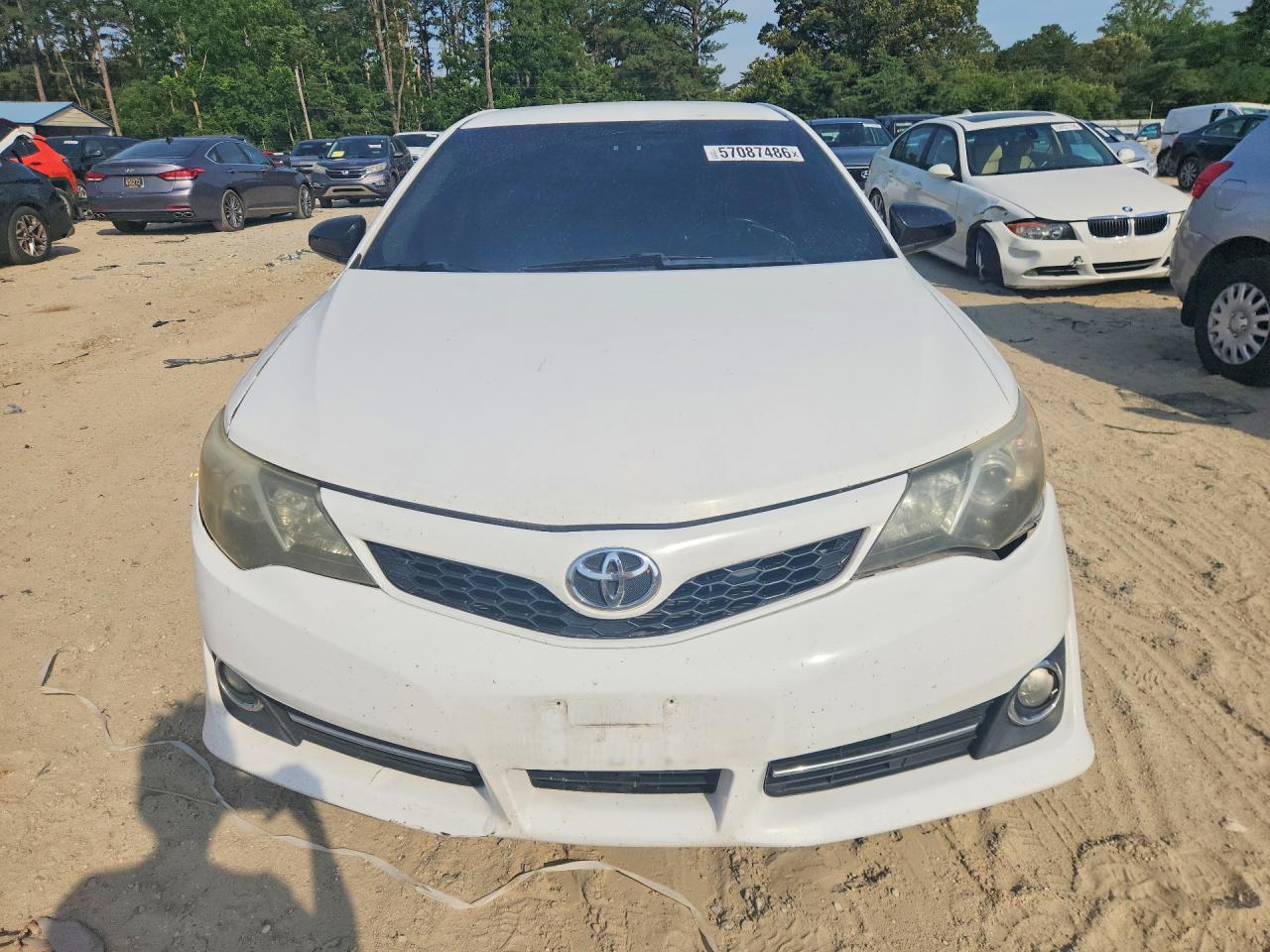 2012 Toyota Camry Se White vin: 4T1BF1FK7CU586629