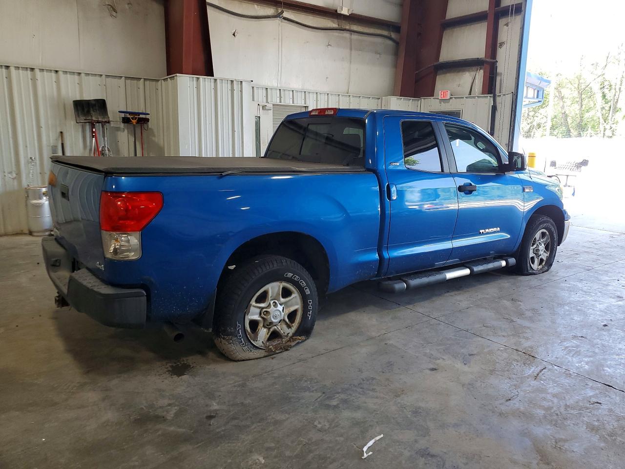 2007 Toyota Tundra Double Cab Sr5 Blue vin: 5TFBV54157X010941