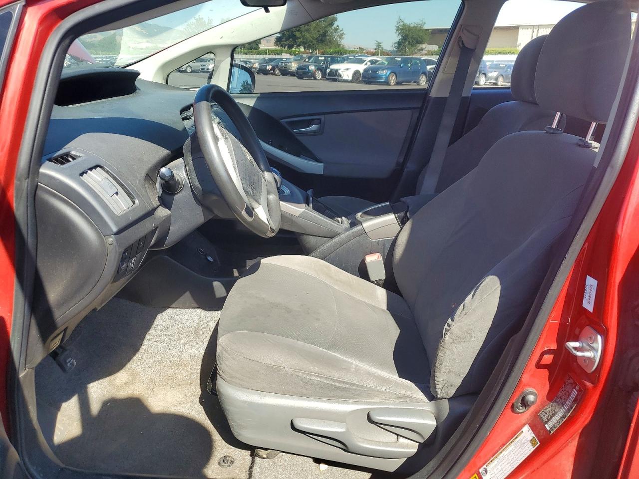 2012 Toyota Prius Three Red vin: JTDKN3DU1C1544157