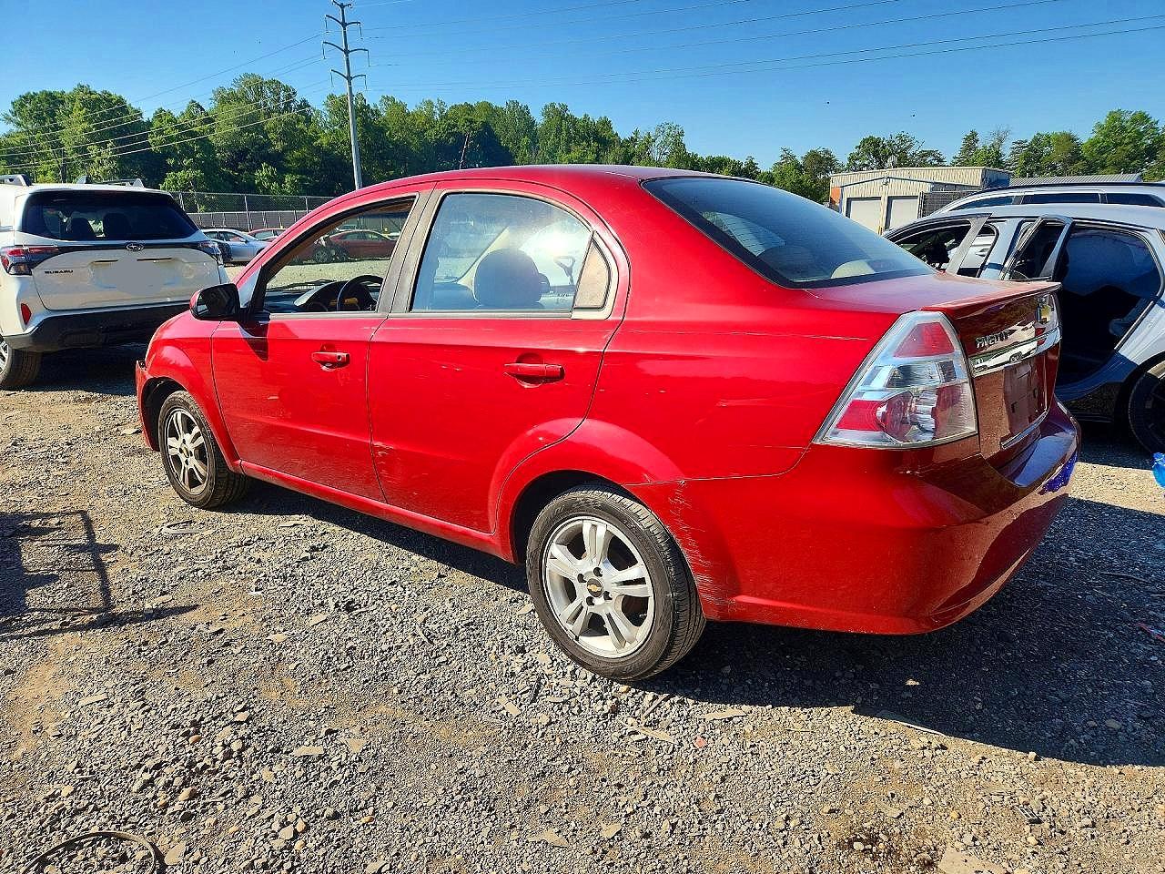 2011 Chevrolet Aveo Lt Red vin: KL1TG5DEXBB195261