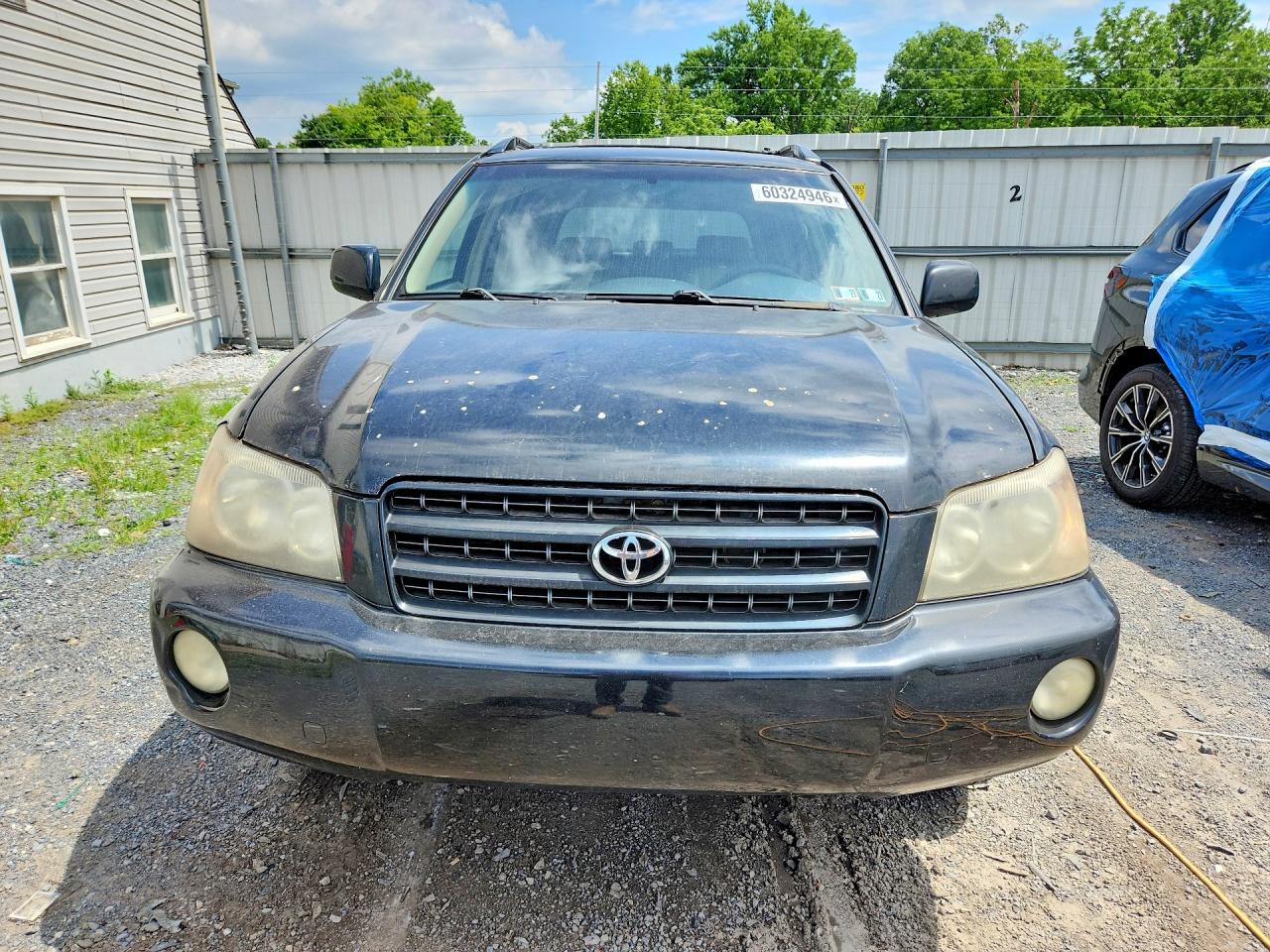 2001 Toyota Highlander Base Black vin: JTEHF21A910026260