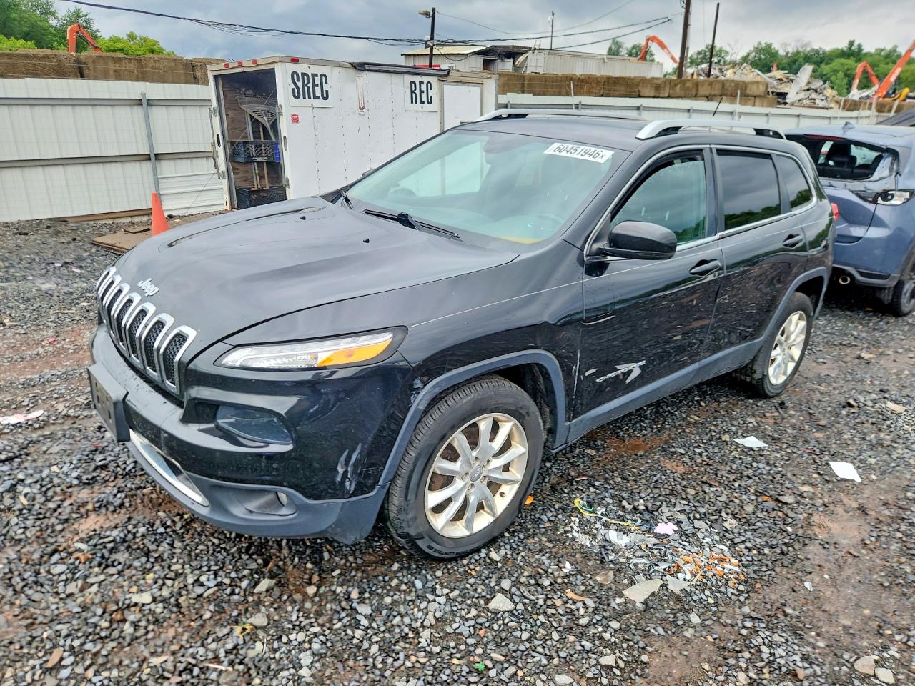 2015 Jeep Cherokee Черный vin: 1C4PJMDS4FW544523