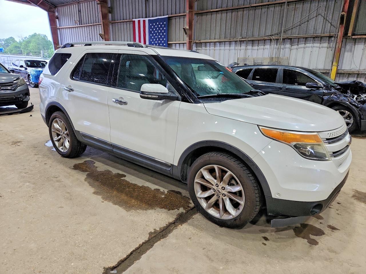 2013 Ford Explorer Limited White vin: 1FM5K7F91DGB53073