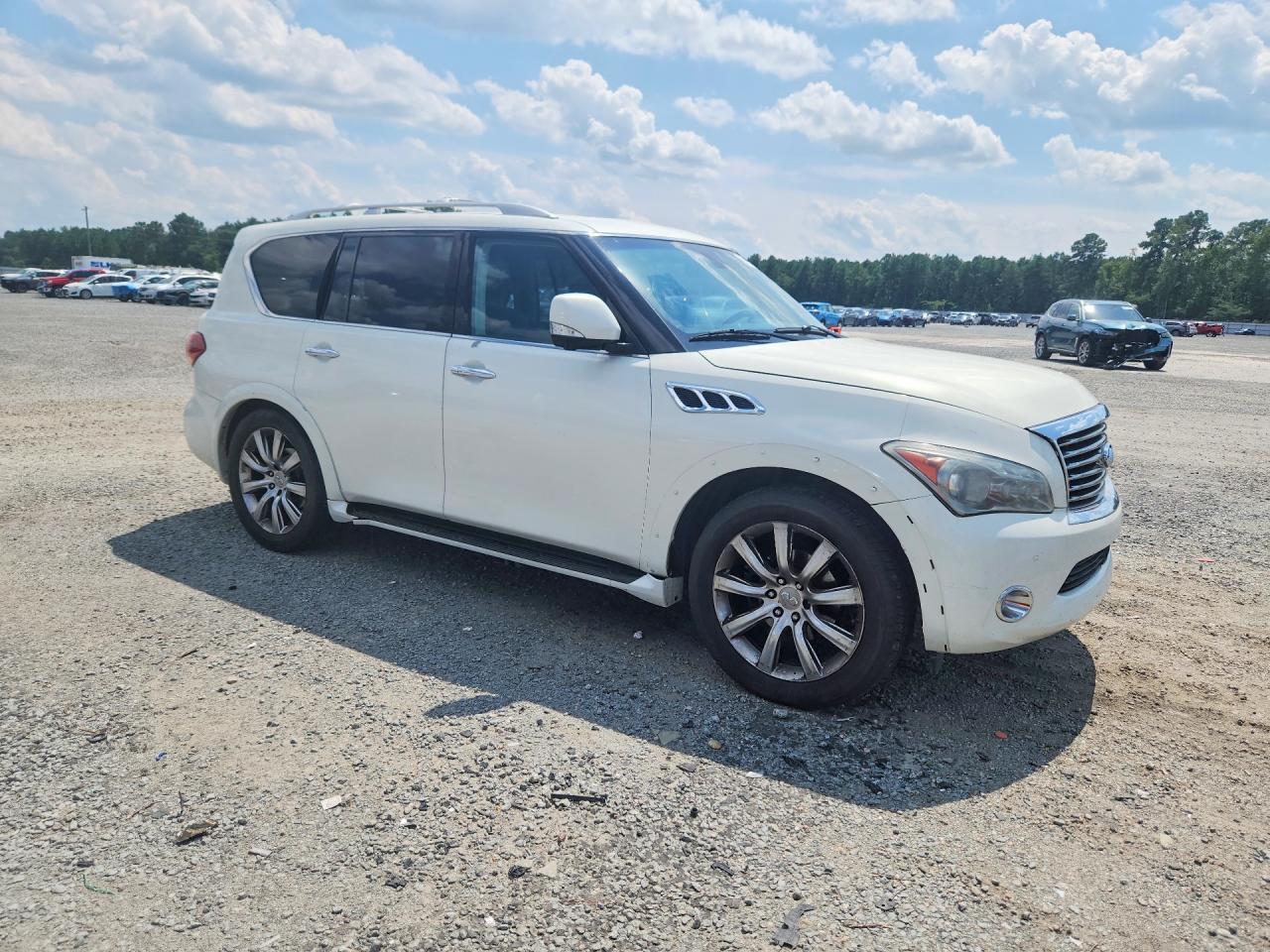 2011 Infiniti Qx56 Base White vin: JN8AZ2NF7B9501439