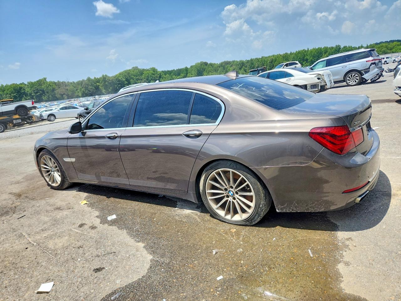 2014 Bmw 750 Lxi Gray vin: WBAYF8C59ED142576