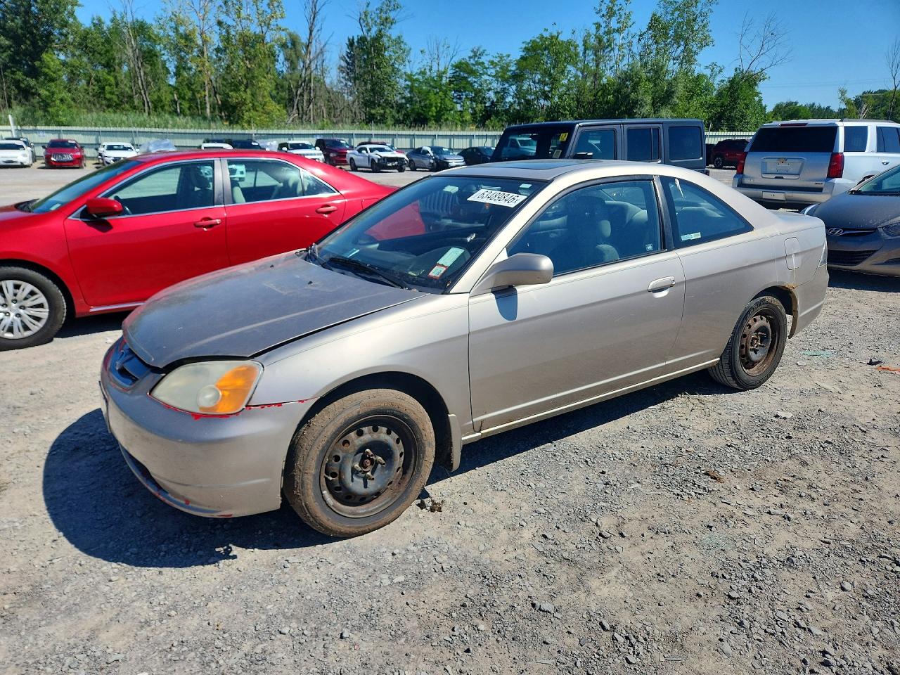 2002 Honda Civic Ex Silver vin: 1HGEM21942L102715