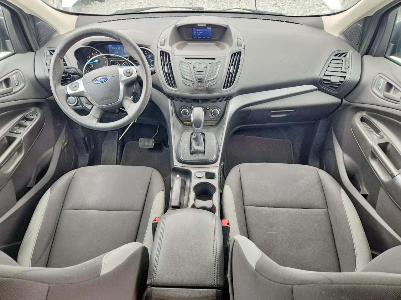 2015 Ford Escape S White vin: 1FMCU0F7XFUC85616