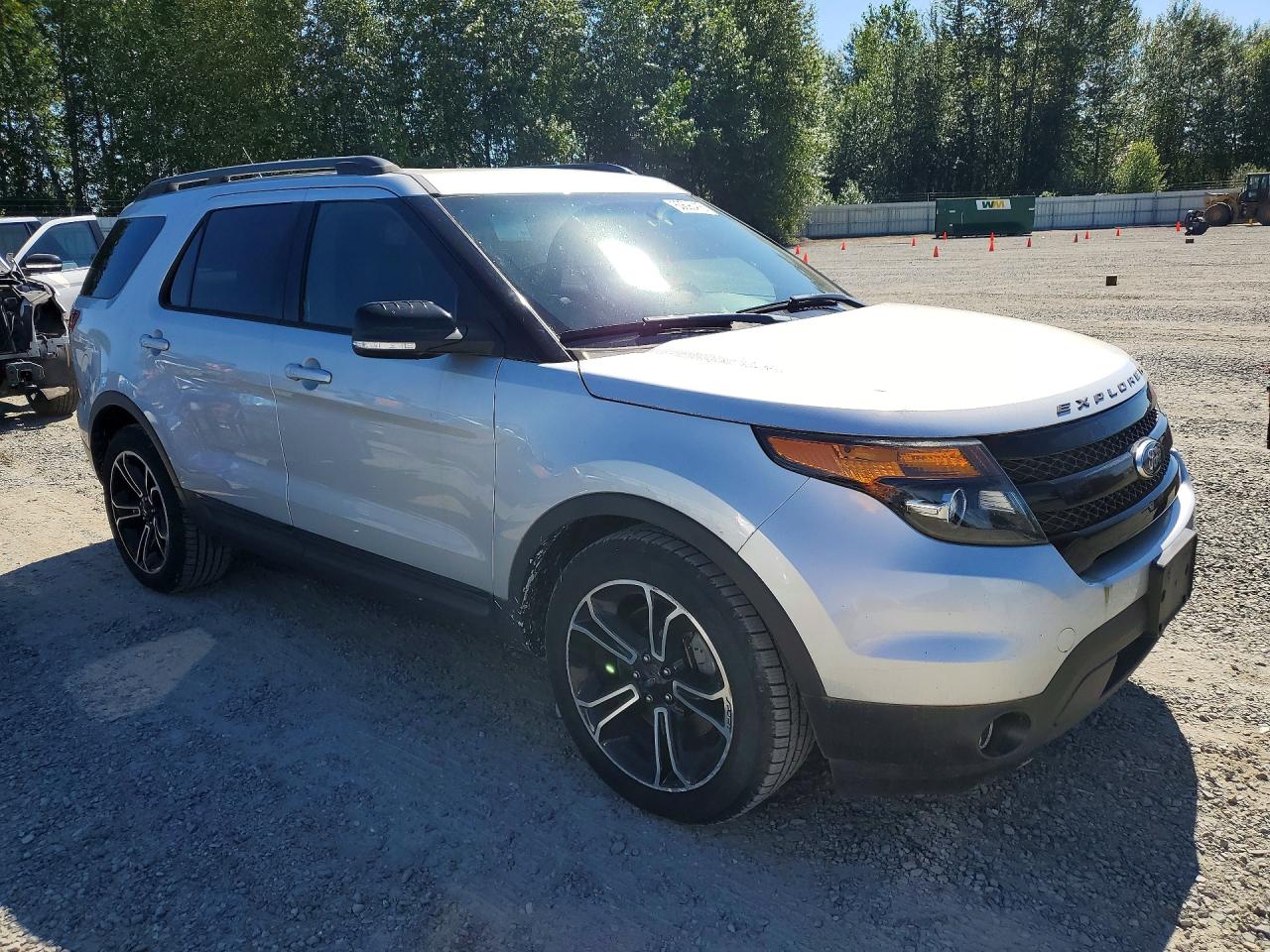 2015 Ford Explorer Sport Silver vin: 1FM5K8GT6FGA77756