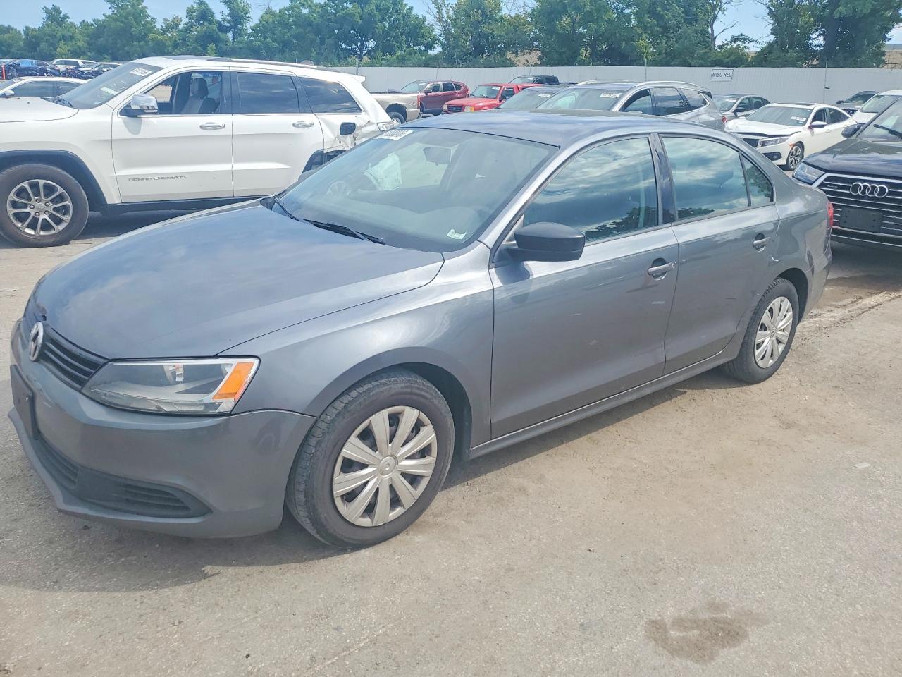2012 Volkswagen Jetta Base Gray vin: 3VW2K7AJXCM310559